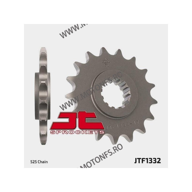 JT - Pinion (fata) JTF1332, 17 dinti - RVF750R-RC45 1995- Front sprocket 17T, for chain 525 101-566-17 / 726.42.11 JT Sprocke...