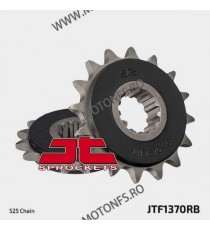 JT - Pinion (fata) JTF1370RB (garnitura cauciuc), 15 dinti - CBR600 1999/900RR 1996- Sonderzz. Front sprocket 15T, for chain ...