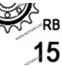 JT - Pinion (fata) JTF1371RB (garnitura cauciuc), 15 dinti - CBR600 1997-1998/CBF600/Hornet600 101-551-15-2 / 726.03.51 J1 JT...