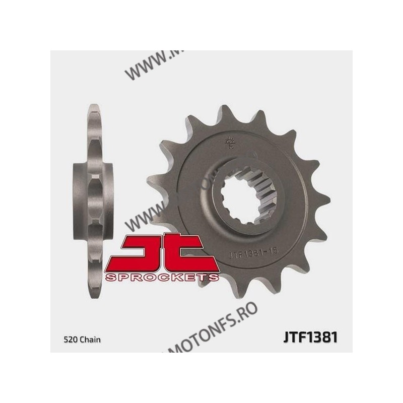 JT - Pinion (fata) JTF1381, 15 dinti - CB500F/X 2013- / CBR500R 2013- 101-460-15 / N JT Sprockets JT Sprockets Pinion 83,00 l...