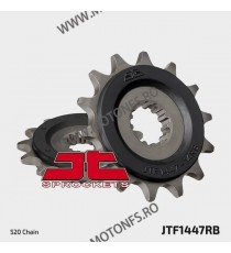 JT - Pinion (fata) JTF1447RB (garnitura cauciuc), 14 dinti - GSX-R/V-Strom 250 2017- 103-463-14-2 / 726.1447.14RB JT Sprocket...