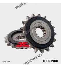 JT - Pinion (fata) JTF1529RB (garnitura cauciuc), 17 dinti - GPZ1100 1995-/ZRX1100/1200 2001- 104-651-17-2 / 726.03.83 JT Spr...