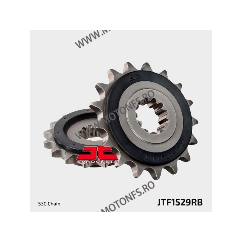 JT - Pinion (fata) JTF1529RB (garnitura cauciuc), 17 dinti - GPZ1100 1995-/ZRX1100/1200 2001- 104-651-17-2 / 726.03.83 JT Spr...