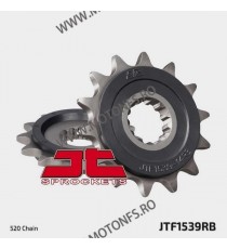 JT - Pinion (fata) JTF1539RB (garnitura cauciuc), 14 dinti - EX250R Ninja 2008- / Z300 2015- 104-469-14-2 / 726.39.40 JT Spro...