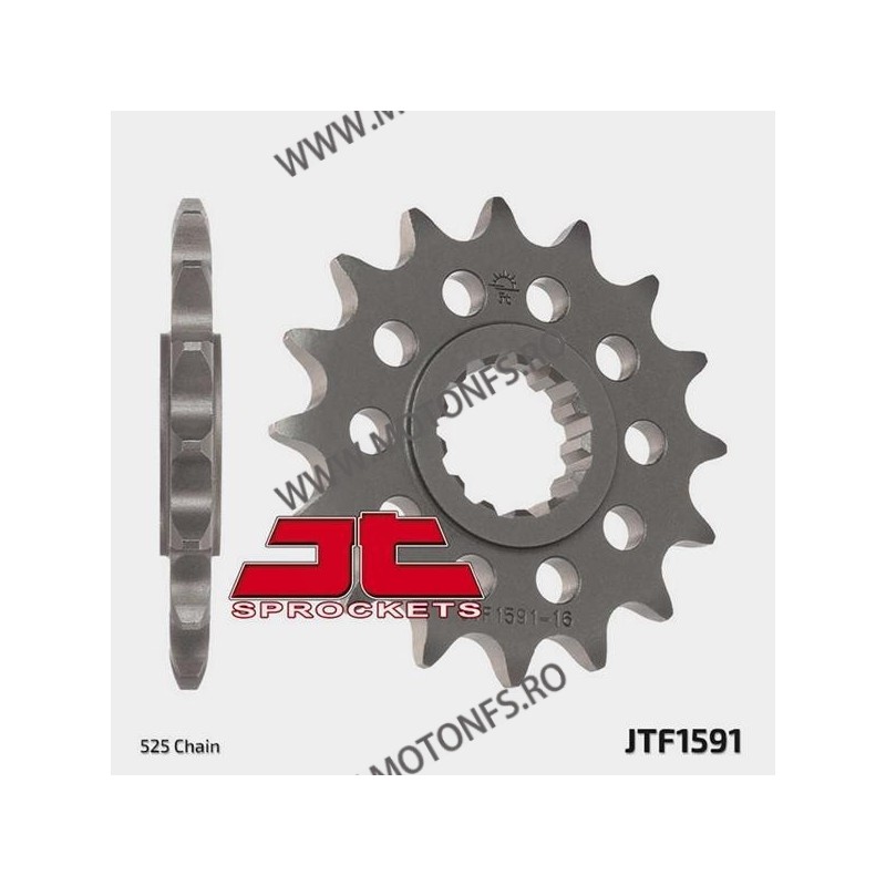 JT - Pinion (fata) JTF1591, 16 dinti - TDM900/MT-07/MT-09/FZ8 102-567-16 JT Sprockets JT Sprockets Pinion 68,00 lei 68,00 lei...