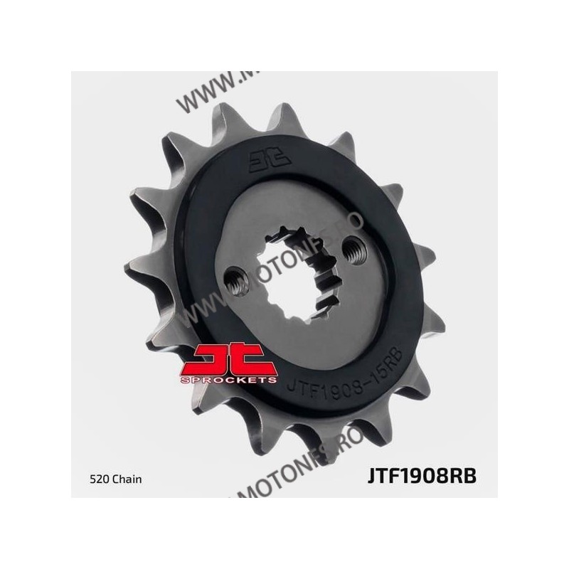 JT - Pinion (fata) JTF1908RB (garnitura cauciuc), 15 dinti - KTM Duke 390 2013- 105-431-15-2 / 726.1908-15RB JT Sprockets JT ...