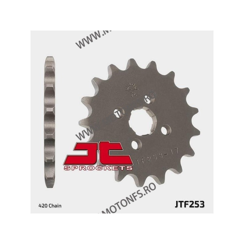JT - Pinion (fata) JTF253, 14 dinti - MB/MT50, Innova 125 2003- 101-222-14 / 726.27.77 JT Sprockets JT Sprockets Pinion 20,00...