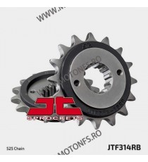 JT - Pinion (fata) JTF314RB (garnitura cauciuc), 16 dinti - XRV750 Africa Twin 1990-2003 101-552-16-2 / 726.00.86 JT Sprocket...