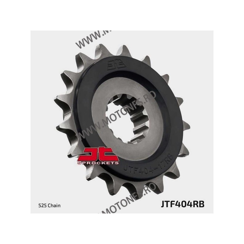 JT - Pinion (fata) JTF404RB (garnitura cauciuc), 17 dinti - BMW S1000RR 105-572-17-2 / 726.18.86 JT Sprockets JT Sprockets Pi...