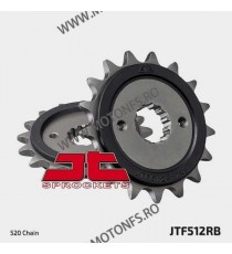 JT - Pinion (fata) JTF512RB (garnitura cauciuc), 16 dinti - GPZ500S/KLE500 1991-/EN500C 104-463-16-2 / 726.28.01 JT Sprockets...