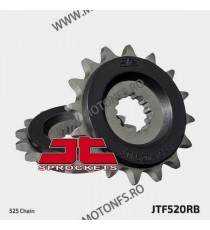 JT - Pinion (fata) JTF520RB (garnitura cauciuc), 15 dinti - DL650/SV650/W650/Raptor650 105-563-15-2 / 726.16.70 JT Sprockets ...