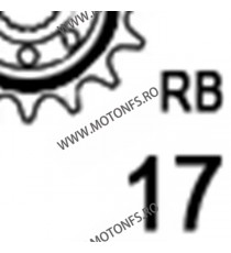 JT - Pinion (fata) JTF520RB (garnitura cauciuc), 17 dinti - GSX-R600/GSX-R750/DL1000 105-563-17-2 / 726.34.11 1j JT Sprockets...