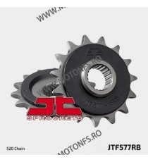 JT - Pinion (fata) JTF577RB (garnitura cauciuc), 15 dinti - XT500/600/TT600/SZR&XTZ660 102-481-15-2 / 726.62.65 JT Sprockets ...