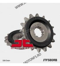 JT - Pinion (fata) JTF580RB (garnitura cauciuc), 16 dinti - FZ6 2004-/FZ750/YZF-R7 102-664-16-2 / 726.28.50 JT Sprockets JT S...