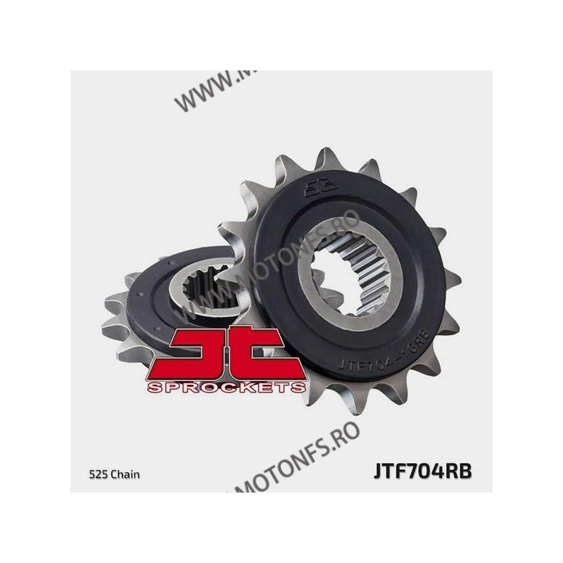 JT - Pinion (fata) JTF704RB (garnitura cauciuc), 16 dinti - Apr1000RSV/SL/RST 2001-/F800GS 105-513-16-2 / 726.32.47 JT Sprock...