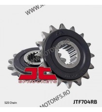 JT - Pinion (fata) JTF704RB (garnitura cauciuc), 17 dinti - RSV1000-2003/ETV 2001-/F650GS 105-513-17-2 / 726.97.98 JT Sprocke...