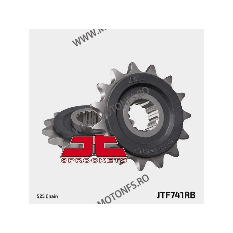 Pinion fata JT JTF 741-15RB 15T, 525 rubber cushioned 105-555-15-2 / 726.09.20 JT Sprockets JT Sprockets Pinion 96,00 lei 96,...