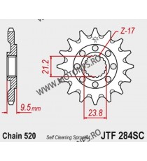 JT - Pinion MX (fata) JTF284SC, 13 dinti - CR250/500 1988-/CRF450 2002- 100-402-13 / 726.06.31 JT Sprockets JT Sprockets Pini...