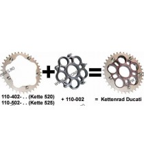 JT - Adaptor Ducati pentru foi 110-402 & 502 (FI_55mm / 5 piulite, ) 110-002  JT Foi Spate 420,00 lei 420,00 lei 352,94 lei 3...