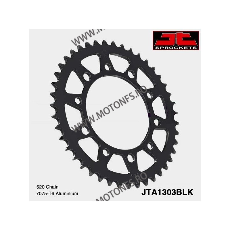 JT - Foaie (spate) Aluminiu JTA1303, 43 dinti CBR600 F	1997 - 1998 NC700 X / S 110-454-43 / 728.1303-43BLK  JT Foi Spate 151,...