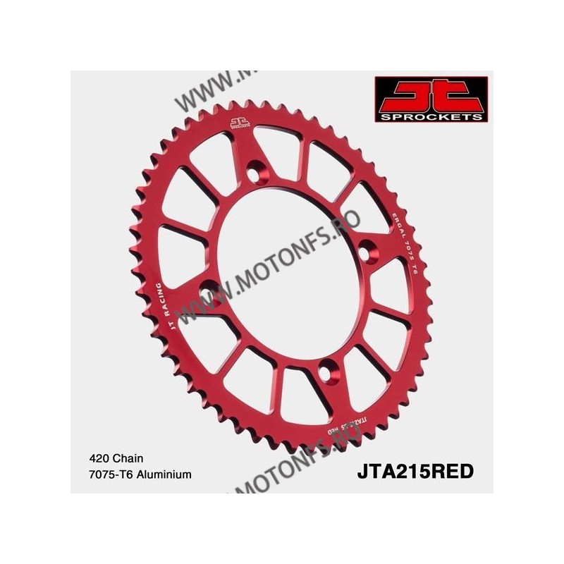 Foaie spate ALU JT JTA 215-56RED 56T, 420 Rosu 110-242-56 / 728.215-56RED  JT Foi Spate 165,00 lei 165,00 lei 138,66 lei 138,...