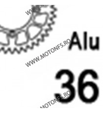 JT - Foaie (spate) Aluminiu JTA751, 36 dinti - Ducati - cu Adaptor 110-002, lant 520 916 /Biposto/Strada 916 SPS Sport 996 11...