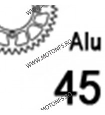 JT - Foaie (spate) Aluminiu JTA752, 45 dinti - Ducati - cu Adaptor 110-002, lant 525 Hypermotard 821 /SP ABS 110-502-45 / 728...