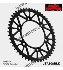 JT - Foaie (spate) Aluminiu JTA808, 48 dinti - Suzuki RM250 RM-Z 250 DR350 [US] 110-468-48 / 728.808-48BLK  JT Foi Spate 175,...