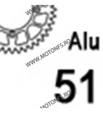 JT - Foaie (spate) Aluminiu JTA808, 51 dinti - Suzuki RM125 RMX450 Z 110-468-51  JT Foi Spate 195,00 lei 195,00 lei 163,87 le...