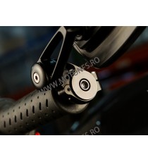 SET 2 OGLINZI CAPETE GHIDON NEGRE UNIVERSALE MOTO SCUTER ATV HONDA YAMAHA SUZUKI KAWASAKI DUCATI BMW TRIUMPH 061b  Oglinzi Ca...