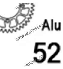 JT - Foaie (spate) Aluminiu JTA897, 52 dinti - KTM EXC250-F Enduro Euro5 MX250 350EXC-F 450 505 110-464-52 / 728.897-52BLK  J...