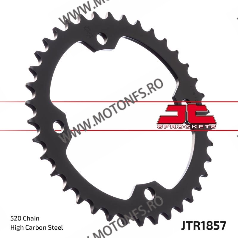 JT - Foaie (spate) JTR1857, 38 dinti - YFM250 R Raptor YFM350 R Raptor YFZ450 /S XT500 Z YFM700 R Raptor 112-446-38 / 727.51....