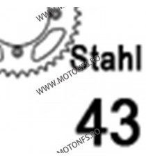 JT - Foaie (spate) JTR1876, 43 dinti - MT-07 2014 - 2020 /GSX-R 600 2011 - 2017 GSX-S 750 2017 - 2021 115-567-43 / 727.1876-4...