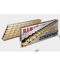 Lant ZVM-X series X-Ring D.I.D Chain 525ZVM-X 128 zale Gold/Gold 1-559-128 / N DID RACING CHAIN DiD Lant 525 696,00 lei 626,4...
