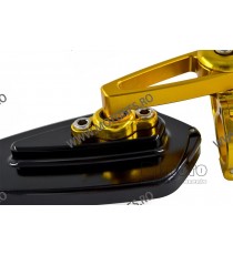 SET 2 OGLINZI CAPETE GHIDON AURIU UNIVERSALE MOTO SCUTER ATV HONDA YAMAHA SUZUKI KAWASAKI DUCATI BMW TRIUMPH 172C  Oglinzi Ca...