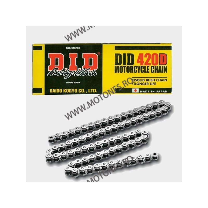 DID - Lant 420D cu 140 zale - Standard 1-201-140 / 103002140 DID RACING CHAIN Acasa 88,00 lei 79,20 lei 73,95 lei 66,55 lei -10%