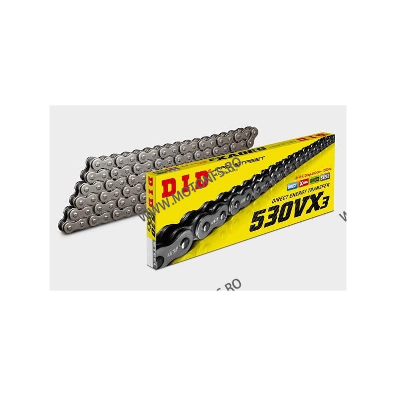 DID - Lant 50VX cu 114 zale - X-Ring 1-650-114 / 103024114 DID RACING CHAIN DiD Lant 530 427,00 lei 384,30 lei 358,82 lei 322...
