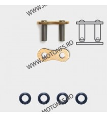 DID - Za de legatura 530VX3 ZJ - [Gold] cu nit D.I.D's ZJ Semi-press Fit Type Rivet Connecting Link 1-665-004 / 103084ZJ DID ...