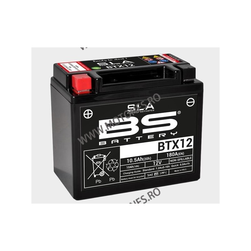 BTX12-BS Baterie fara intretinere BS-BATTERY (YTX12-BS) 700.300603 / 297-341 BS BATTERY BS BATTERY 353,00 lei 317,70 lei 296,...