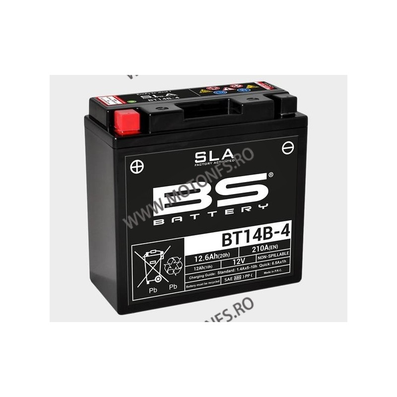 BT14B-BS Baterie fara intretinere BS-BATTERY (YT14B-BS) 700.300629 / 297-653 BS BATTERY BS BATTERY 312,00 lei 312,00 lei 262,...