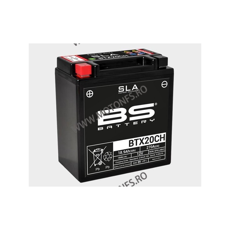 BTX20CH-BS Baterie fara intretinere BS-BATTERY (YTX20CH-BS) 700.300616 / 297-354 BS BATTERY BS BATTERY 430,00 lei 430,00 lei ...