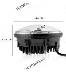 FAR 5.75 (INCH) LED Universal Omologat E9 Cafe Racer Chopper, Bobber HARLEY DAVIDSON 057b  Faruri Moto Universale 295,00 lei ...