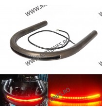 Latimea 230mm Cadru Suport Saua Spate Cu Stop Frana Semnalizare LED Material Otel Cafe Racer C17YD C17YD  Saua / Cadru 145,00...