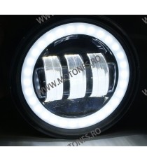 4.5 INCH 2Bucati PROIECTOARE CEATA LED Omologat E9 Cafe Racer Chopper, Bobber HARLEY DAVIDSON MS-FG30B-1  Faruri Moto Univers...