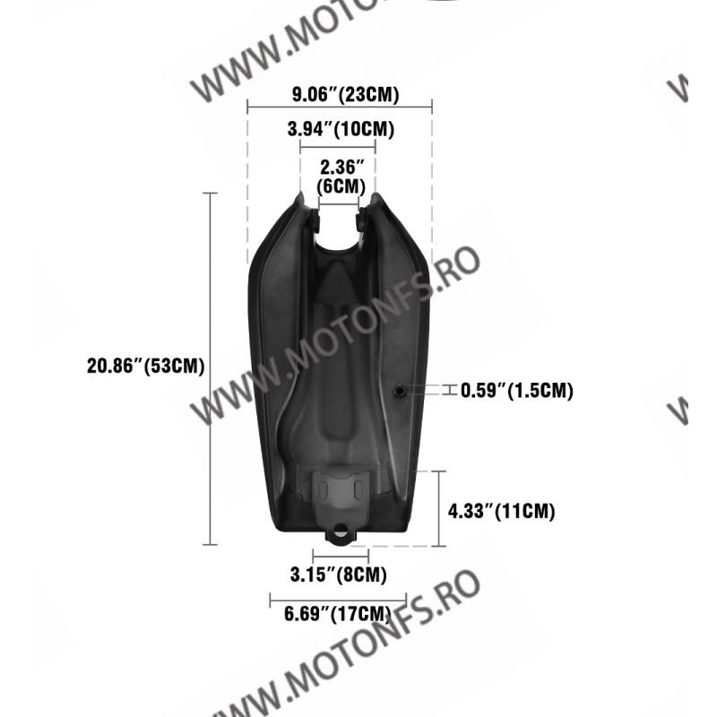 Réservoir Cafe Racer 9L Pour Yamaha RD - Custom, Acier, 2,4 Gallons, Neuf Avec Garantie