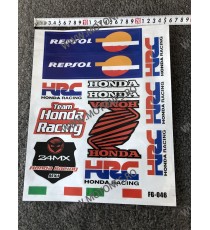 Set Autocolant / Stickere Pentru Carena Moto Honda Racing X6L1Z  Autocolant / Stikare Carena 25,00 lei 25,00 lei 21,01 lei 21...