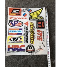 Set Autocolant / Stickere Pentru Carena Moto ZERONINE YOSHIMURA ELF HONDA DAINESE HRC RACING VP RACING FUELS JKL4C  Autocolan...