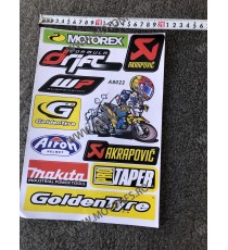 Set Autocolant / Stickere Pentru Carena Moto MOTOREX AKRAPOVIC DRIFT MAKITA PRO TAPER GOLDENTYRE ZW0N4  Autocolant / Stikare ...