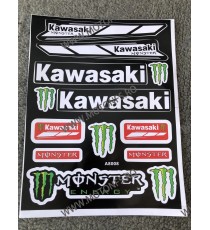 Set Autocolant / Stickere Pentru Carena Moto KAWASAKI MONSTER SK34J  Autocolant / Stikare Carena 25,00 lei 25,00 lei 21,01 le...