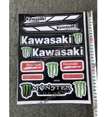 Set Autocolant / Stickere Pentru Carena Moto KAWASAKI MONSTER SK34J  Autocolant / Stikare Carena 25,00 lei 25,00 lei 21,01 le...